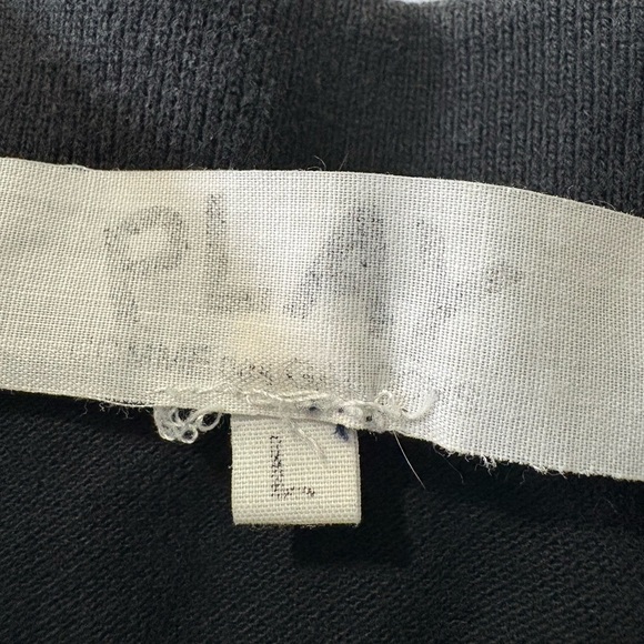 Comme des Garçon Play Kids Black Polo Shirt with Green Heart Patch. Size Large - Picture 6 of 14